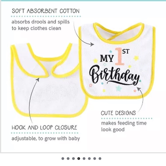 The Peanutshell 10-Pack Holiday Terry Cloth Baby Feeding Bibs - Picture 4 of 6